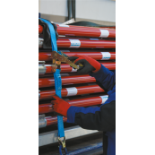 Lashing strap, one-piece, with ratchet | Strap width 35,00 mm | Tensile force/daN 1000 / 2000 | Length 8.00 m